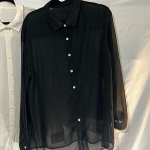 Shear button down long sleeve xl